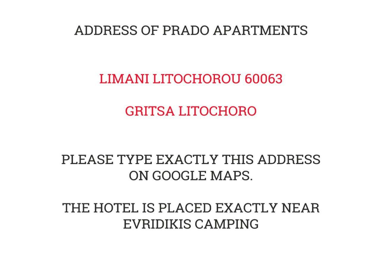 Prado Apartments Litóchoron Eksteriør billede